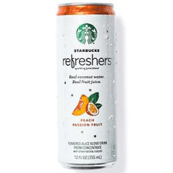 Starbucks Refreshers are a happy blend of goodness. Sparkling real fru